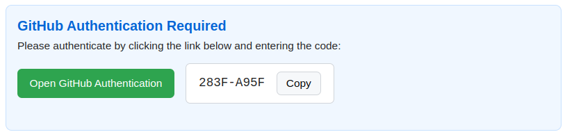 interactive login popup in cell output